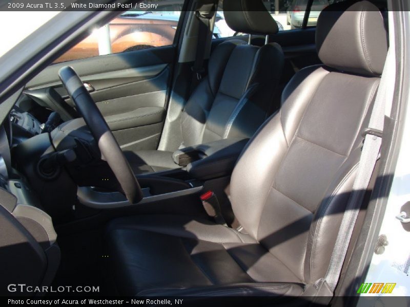 White Diamond Pearl / Ebony 2009 Acura TL 3.5