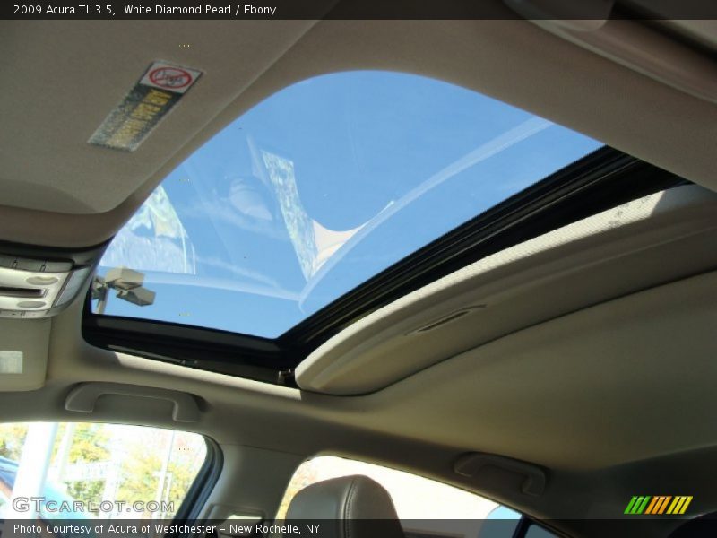 White Diamond Pearl / Ebony 2009 Acura TL 3.5