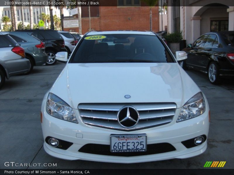 Arctic White / Black 2009 Mercedes-Benz C 350 Sport