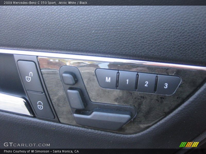 Arctic White / Black 2009 Mercedes-Benz C 350 Sport