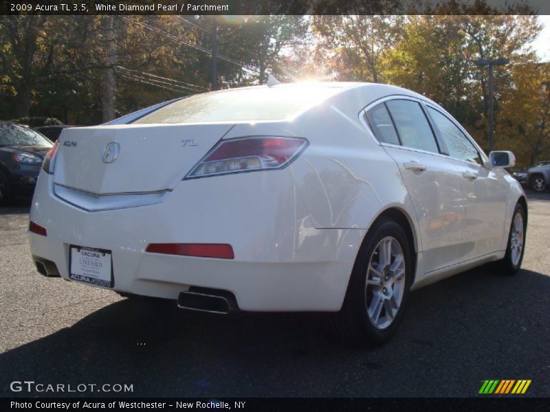 White Diamond Pearl / Parchment 2009 Acura TL 3.5