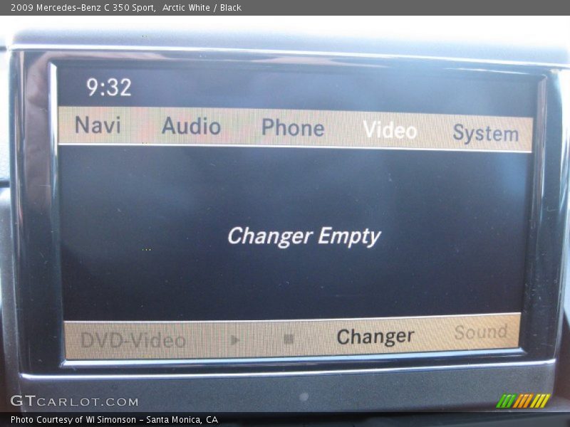 Arctic White / Black 2009 Mercedes-Benz C 350 Sport