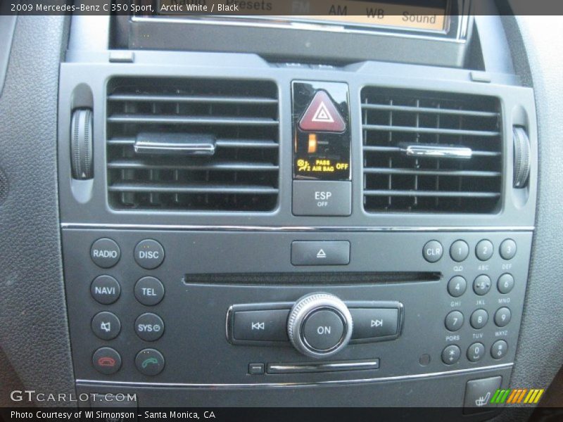 Arctic White / Black 2009 Mercedes-Benz C 350 Sport