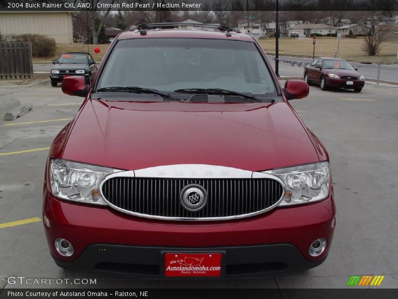 Crimson Red Pearl / Medium Pewter 2004 Buick Rainier CXL AWD
