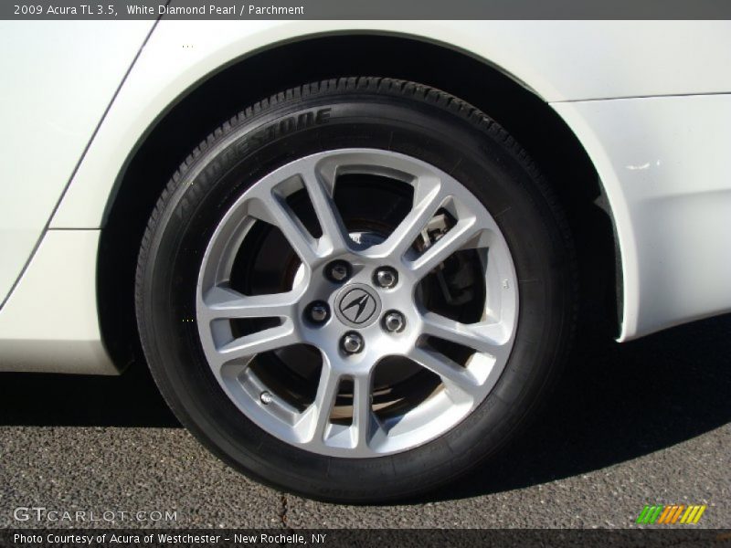 White Diamond Pearl / Parchment 2009 Acura TL 3.5