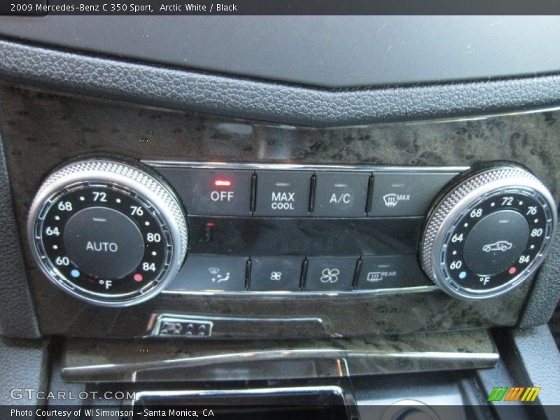 Arctic White / Black 2009 Mercedes-Benz C 350 Sport