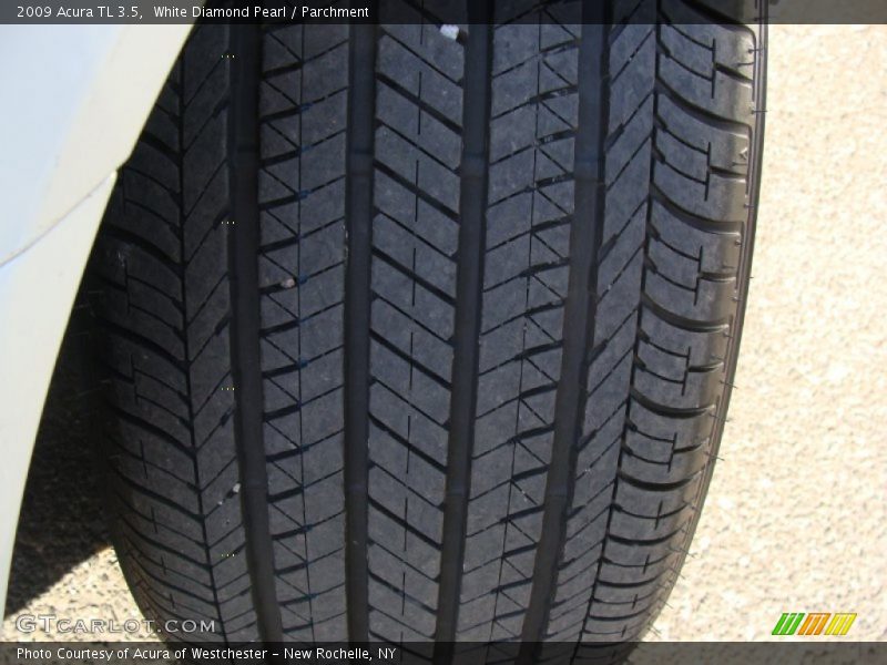 White Diamond Pearl / Parchment 2009 Acura TL 3.5