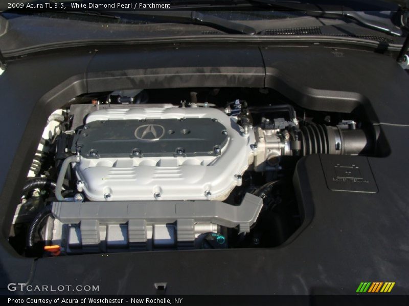White Diamond Pearl / Parchment 2009 Acura TL 3.5