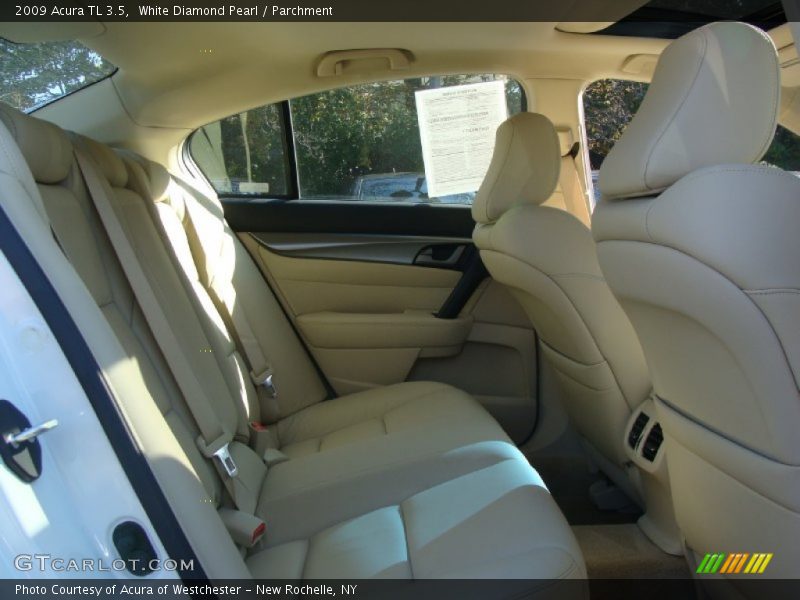 White Diamond Pearl / Parchment 2009 Acura TL 3.5