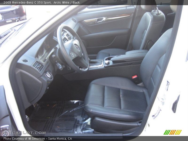 Arctic White / Black 2009 Mercedes-Benz C 350 Sport