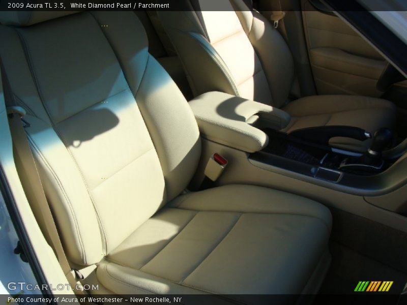 White Diamond Pearl / Parchment 2009 Acura TL 3.5