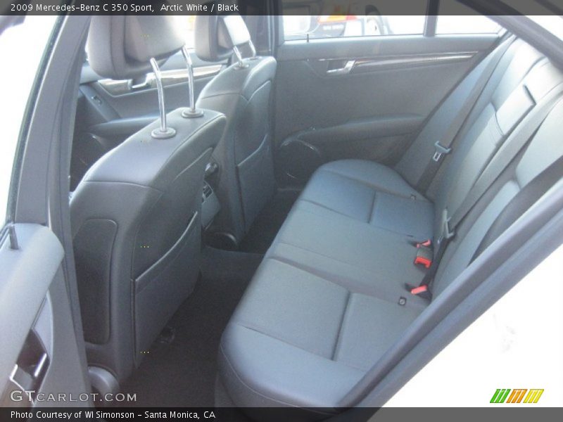 Arctic White / Black 2009 Mercedes-Benz C 350 Sport