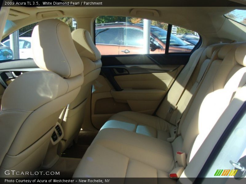 White Diamond Pearl / Parchment 2009 Acura TL 3.5