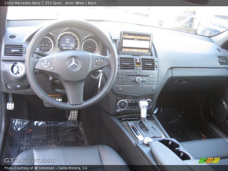 Arctic White / Black 2009 Mercedes-Benz C 350 Sport