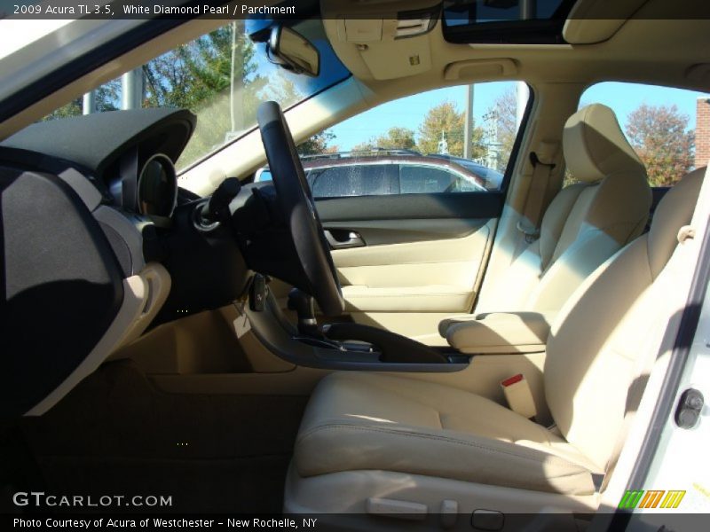 White Diamond Pearl / Parchment 2009 Acura TL 3.5