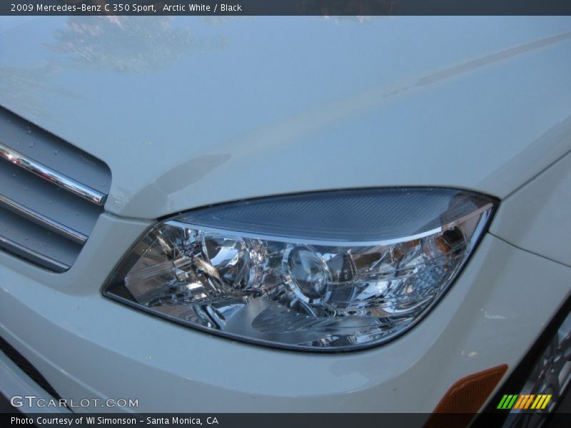 Arctic White / Black 2009 Mercedes-Benz C 350 Sport