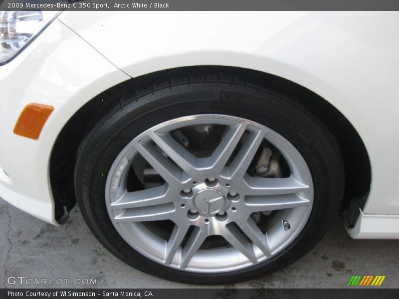 Arctic White / Black 2009 Mercedes-Benz C 350 Sport
