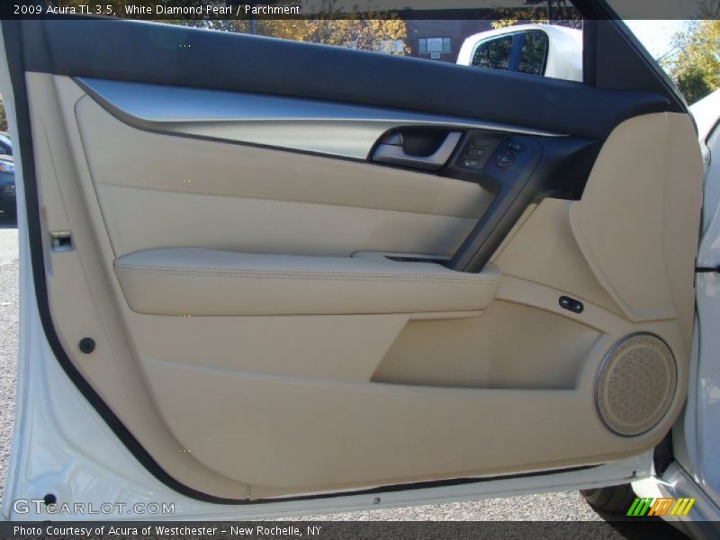 White Diamond Pearl / Parchment 2009 Acura TL 3.5