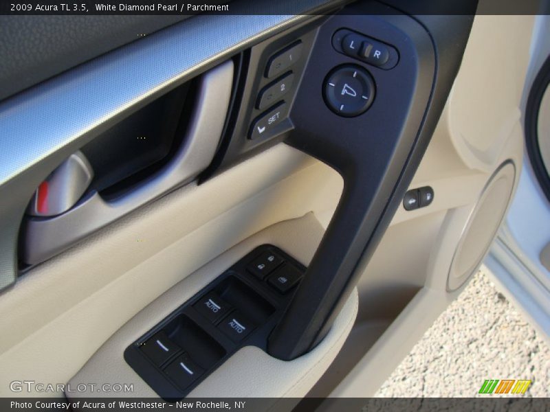 White Diamond Pearl / Parchment 2009 Acura TL 3.5