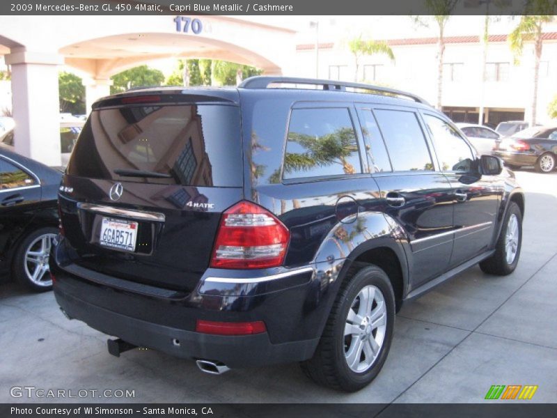Capri Blue Metallic / Cashmere 2009 Mercedes-Benz GL 450 4Matic