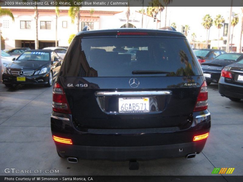 Capri Blue Metallic / Cashmere 2009 Mercedes-Benz GL 450 4Matic