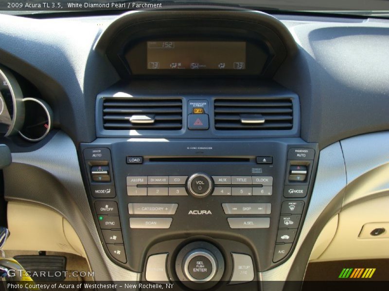 White Diamond Pearl / Parchment 2009 Acura TL 3.5