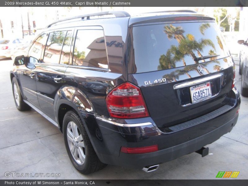 Capri Blue Metallic / Cashmere 2009 Mercedes-Benz GL 450 4Matic