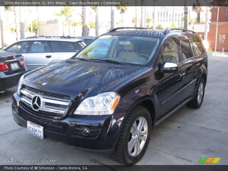 Capri Blue Metallic / Cashmere 2009 Mercedes-Benz GL 450 4Matic