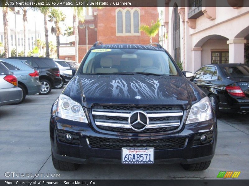 Capri Blue Metallic / Cashmere 2009 Mercedes-Benz GL 450 4Matic