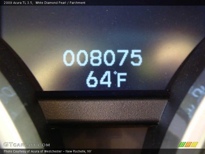 White Diamond Pearl / Parchment 2009 Acura TL 3.5