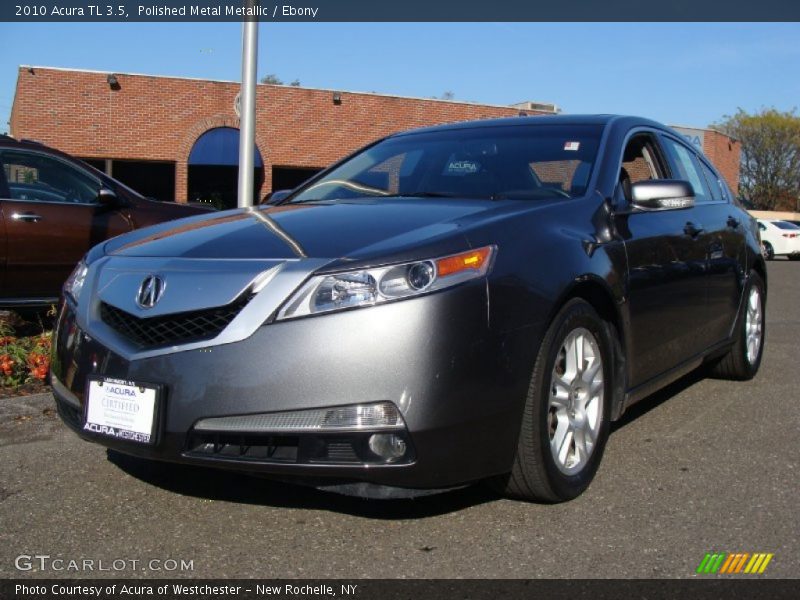 Polished Metal Metallic / Ebony 2010 Acura TL 3.5