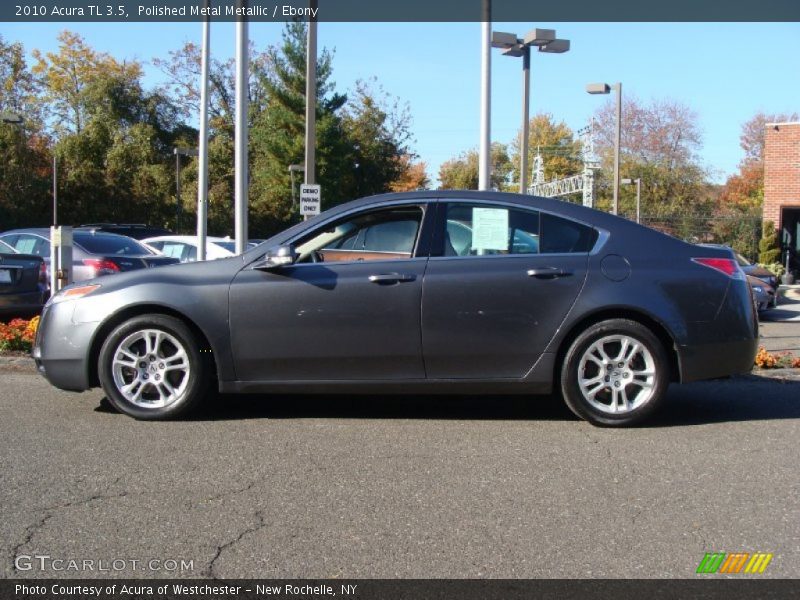 Polished Metal Metallic / Ebony 2010 Acura TL 3.5
