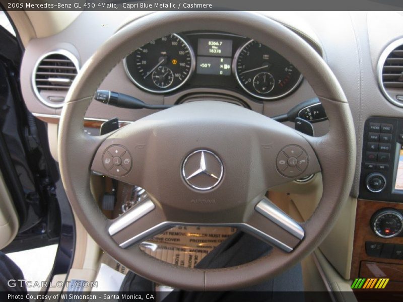 Capri Blue Metallic / Cashmere 2009 Mercedes-Benz GL 450 4Matic
