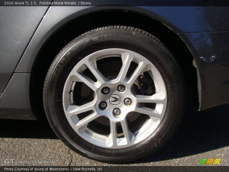 Polished Metal Metallic / Ebony 2010 Acura TL 3.5