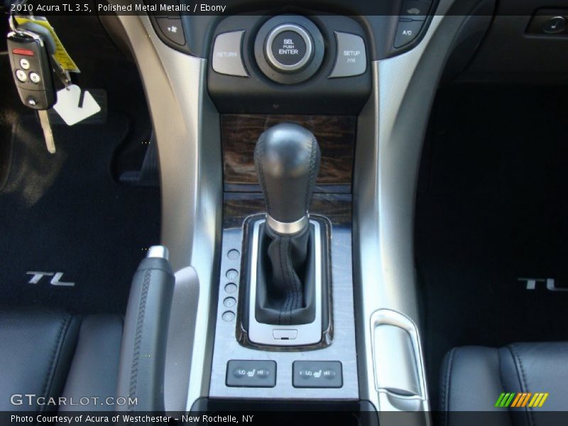 Polished Metal Metallic / Ebony 2010 Acura TL 3.5
