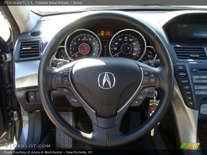 Polished Metal Metallic / Ebony 2010 Acura TL 3.5