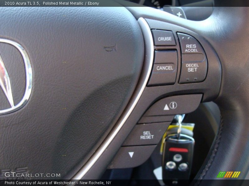 Polished Metal Metallic / Ebony 2010 Acura TL 3.5