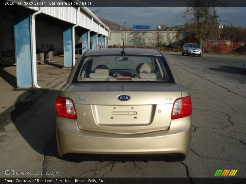 Cashmere Beige / Beige 2010 Kia Rio LX Sedan