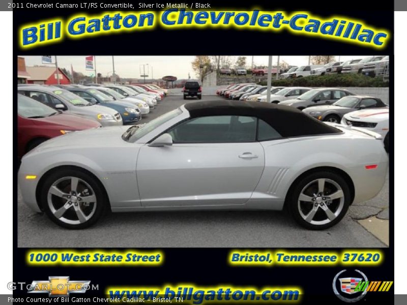 Silver Ice Metallic / Black 2011 Chevrolet Camaro LT/RS Convertible