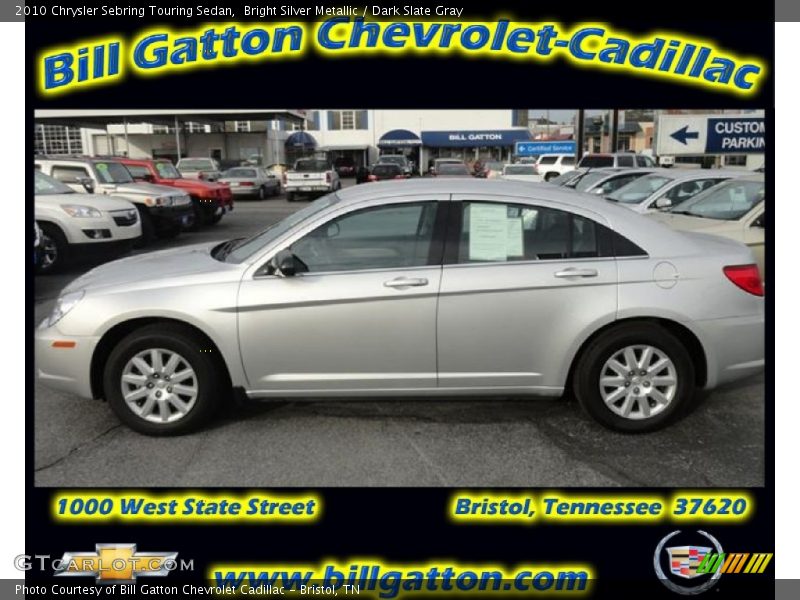 Bright Silver Metallic / Dark Slate Gray 2010 Chrysler Sebring Touring Sedan
