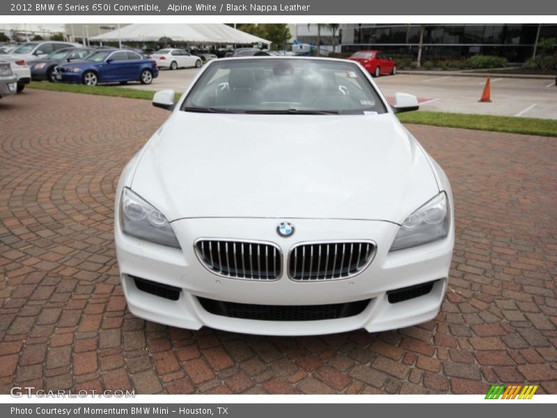 Alpine White / Black Nappa Leather 2012 BMW 6 Series 650i Convertible