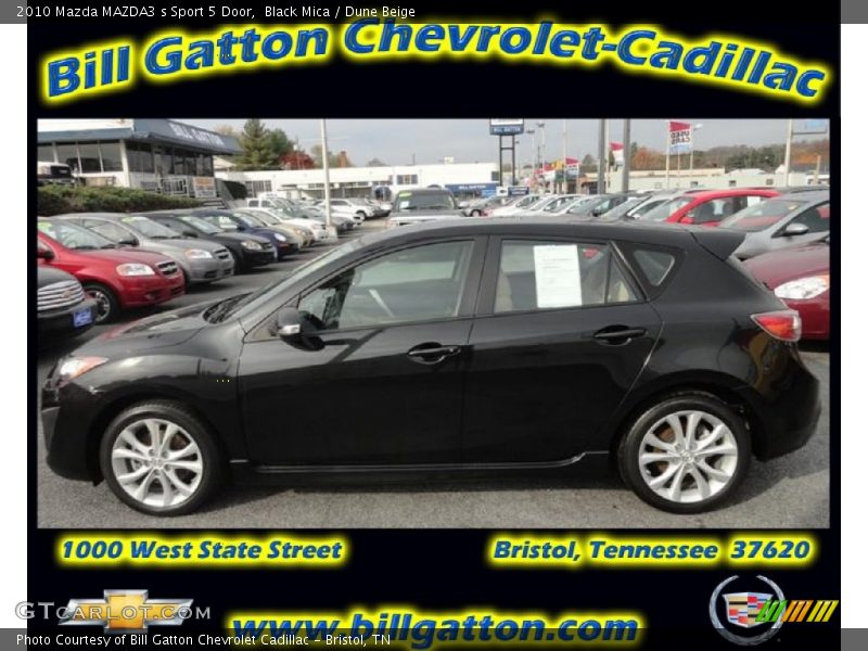 Black Mica / Dune Beige 2010 Mazda MAZDA3 s Sport 5 Door