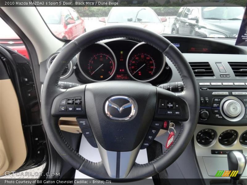 Black Mica / Dune Beige 2010 Mazda MAZDA3 s Sport 5 Door