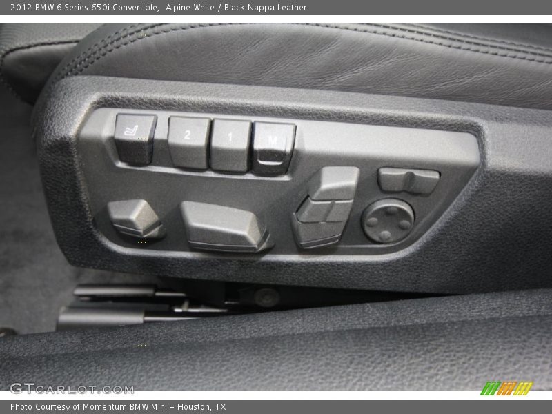 Alpine White / Black Nappa Leather 2012 BMW 6 Series 650i Convertible
