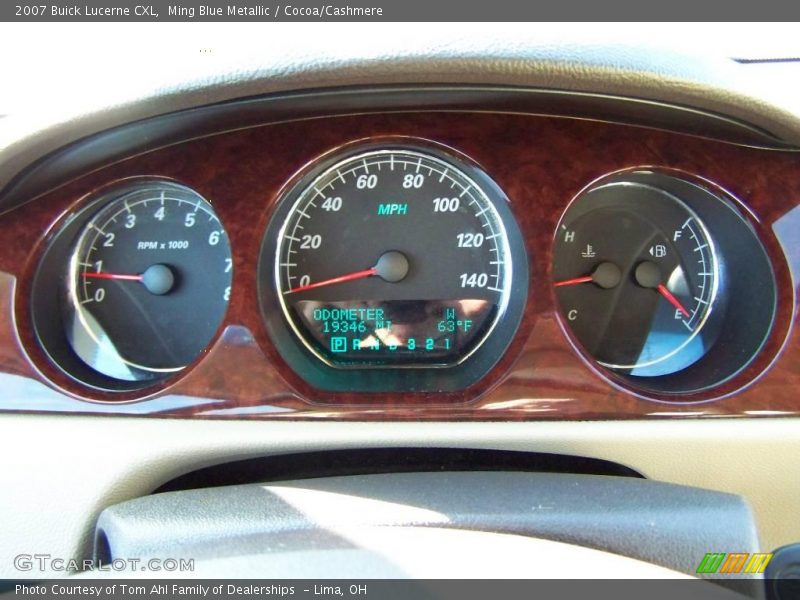 Ming Blue Metallic / Cocoa/Cashmere 2007 Buick Lucerne CXL