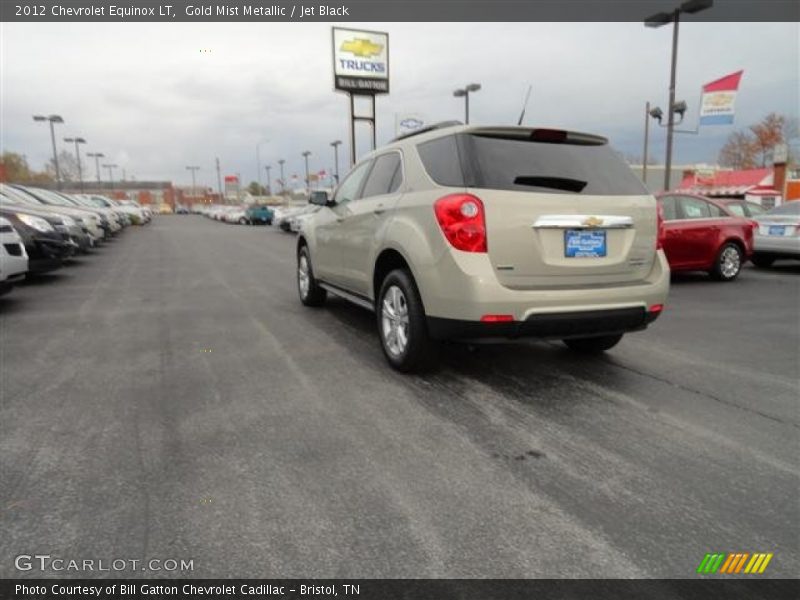 Gold Mist Metallic / Jet Black 2012 Chevrolet Equinox LT