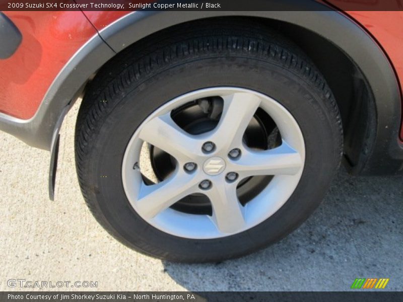 Sunlight Copper Metallic / Black 2009 Suzuki SX4 Crossover Technology