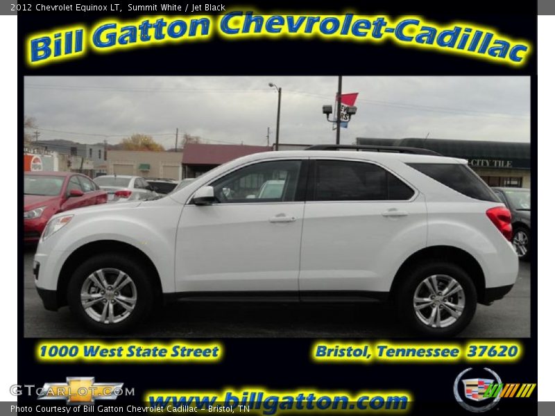 Summit White / Jet Black 2012 Chevrolet Equinox LT