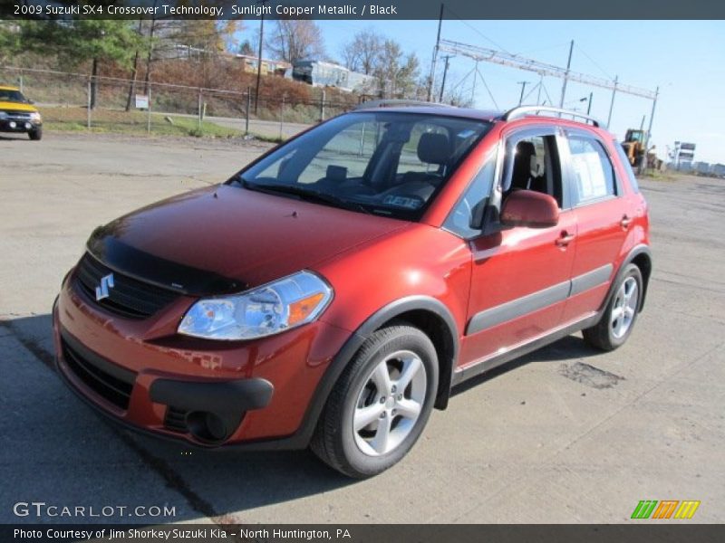 Sunlight Copper Metallic / Black 2009 Suzuki SX4 Crossover Technology