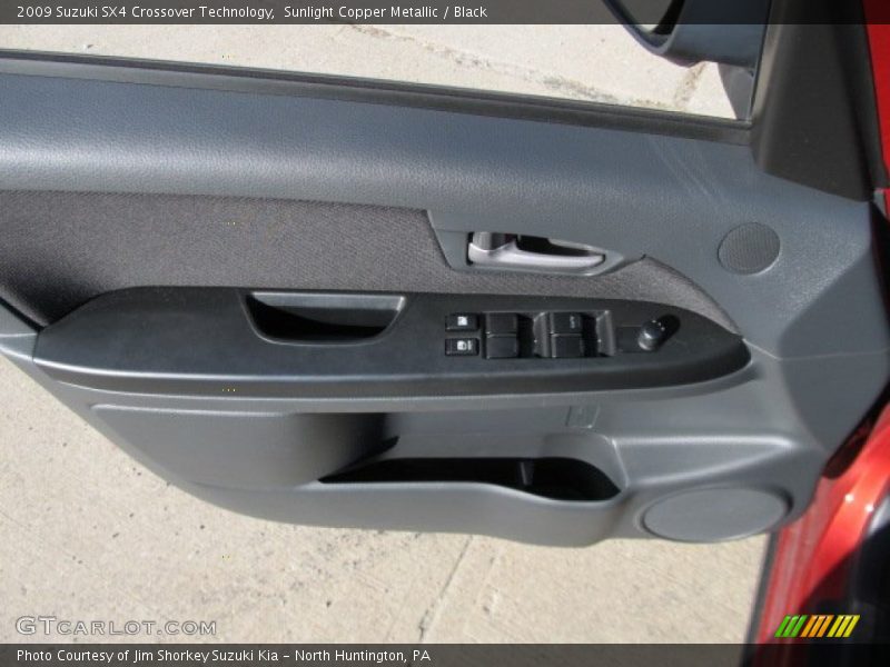 Sunlight Copper Metallic / Black 2009 Suzuki SX4 Crossover Technology
